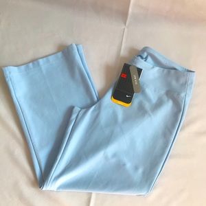 Nike womens light blue low rise dri fit workout training capri size Medi…